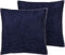 MELUR - Sierkussen set van 2 - Blauw - 45 x 45 cm - Katoen