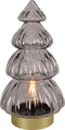 Non-branded Kerstverlichting Leah Led 28 X 15 Cm Glas Grijs