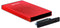 TooQ TQE-2527R - Externe Behuizing - USB 3.0 - Rood