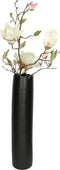 SVJ Home Decorations Vaas - 11 x 11 x 50 cm - Aardewerk - Zwart