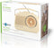 FM-Radio - Tafelmodel - AM / FM - Analoog - Batterij en netvoeding - Ivoor