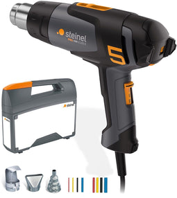 Steinel HM 2120 E - Heteluchtpistool - 2200W - Temperatuur 80-630°C - Luchtvolume 150-500l/min - incl. koffer en mondstukken