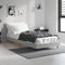 vidaXL - Bedframe - bewerkt - hout - grijs - sonoma - eikenkleurig - 75x190 - cm