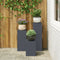 vidaXL - Plantenstands - - - 3-delige - set - in - antraciet - staal