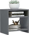 vidaXL - Nachtkastjes - 2 - st - 40x30x40 - cm - bewerkt - hout - grijs