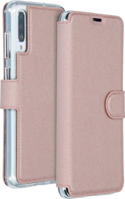 Accezz Hoesje Geschikt voor Samsung Galaxy A70 Hoesje Met Pasjeshouder - Accezz Xtreme Wallet Bookcase - Roze