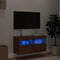 vidaXL - Tv-wandmeubel - met - LED-verlichting - 80x30x40 - cm - bruin - eikenkleur