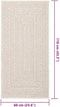 vidaXL - Vloerkleed - ZIZUR - room - binnen - en - buiten - 60x110 - cm - jute - look