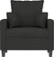 Fauteuil 60 cm stof zwart