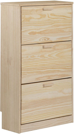 Astigarraga Vita - Schoenenkast - voor 18 paar schoenen - 65x25x115cm - massief grenenhout