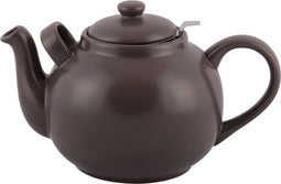 Plint Retro Theepot – 2,5 Liter inhoud – Inclusief Theezeef – Almost Black