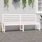 vidaXL - Tuinbank - 201,5 - cm - massief - grenenhout - wit