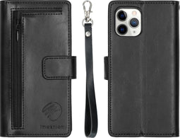 iMoshion Hoesje Geschikt voor iPhone 11 Pro Hoesje Met Pasjeshouder - iMoshion Uitneembare 2-in-1 Bookcase met rits - Zwart