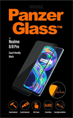 PanzerGlass Screenprotector Geschikt voor Realme 8 Pro / Realme 8 - PanzerGlass Case Friendly Screenprotector smartphone