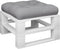 vidaXL - Palletkussen - 58x58x10 - cm - stof - grijs