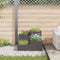 vidaXL - Tuinbak - 80x80x60 - cm - Zwart - Staal