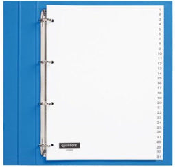 Tabbladen Quantore 4 Gaats 1 31 Genummerd Wit Pp