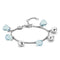 TI SENTO Armband 2884WB - Bedelarmband - Gerhodineerd zilver met lichtblauw kristal