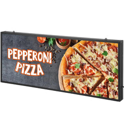 Programmeerbaar LED Reclamebord - 99 x 41 cm - Full Color - WiFi - Zwart