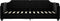 vidaXL - Slaapbank - 100x200 - cm - stof - zwart