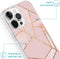 iMoshion Hoesje Geschikt voor iPhone 13 Pro Max Hoesje Siliconen - iMoshion Design hoesje - Roze / Meerkleurig / Goud / Pink Graphic