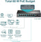 TP-Link TL-SF1008P - Netwerk Switch - PoE 4 van 8 poorten - Unmanaged