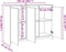 vidaXL - Dressoir - 102x33x75 - cm - bewerkt - hout - artisanaal - eikenkleurig