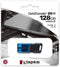 Kingston DataTraveler 80 - USB-C Stick 128GB - 200MB/s Lezen - Blauw