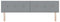 vidaXL - Hoofdbord - met - Knopen - - - Lichtgrijs - - - 200 - cm - - - Stof