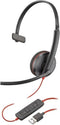 Poly Blackwire C3210 - Over Ear headset - USB-C met microfoon en volumeregeling - Zwart