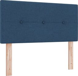 vidaXL - Hoofdbord - Knop - Aangepast - Blauw - 80 - cm - Stof