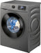 Bomann WA 7185 T - Wasmachine - 8KG - 1400 toeren - 15 programma's - Stoomfunctie - Grijs