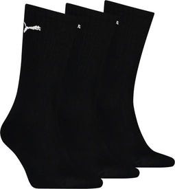 Puma 3-paar Crew sport sokken - Light - Ademende sport sokken dames & heren - Zwart - Wit - Blauw - 38