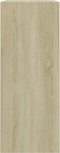vidaXL Boekenkast met 2 schappen 80x30x76,5 cm spaanplaat sonoma eiken