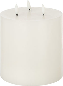 J-Line kaars 3 Vlammen - wit - large - LED lichtjes