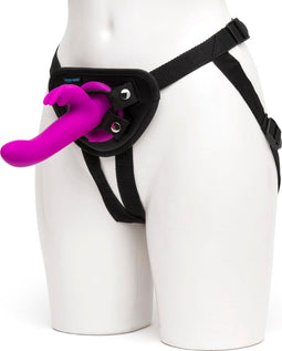 Happy Rabbit - Vibrating Strap-On Harness Set Paars