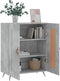 vidaXL - Dressoir - 69,5x34x90 - cm - bewerkt - hout - betongrijs