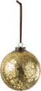 J-Line kerstbal Gebroken - glas - goud - large - 6 stuks