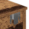 vidaXL - Wandschap - met - lades - 100x37,5x19 - cm - bewerkt - hout - oud - houtkleurig