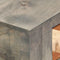 vidaXL - Wandtafel - 86x30x76 - cm - massief - mangohout - grijs