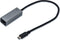 i-Tec USB-C Metal - Gigabit Ethernet Adapter - 1x RJ-45 - Zwart
