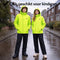 Infinity Goods Nikki - Regenpak - Waterdicht Ademend - Fluo Geel (2-delig)