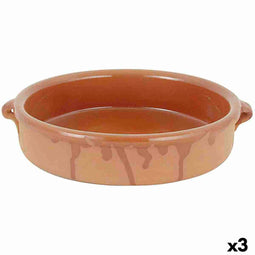 Sauspan Barro Clasico Bruin Keramisch Ø 28 cm (3 Stuks)