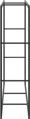 vidaXL - Haardhoutrek - 110x30x116 - cm - staal - zwart