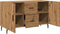 vidaXL - Dressoir - 100x36x60 - cm - bewerkt - hout - artisanaal - eikenkleurig