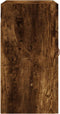 vidaXL - Wandkast - 60x31x60 - cm - bewerkt - hout - gerookt - eikenkleurig