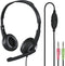 Hama Essential HS 300 - PC-headset - On-ear - Flexibele microfoon - Zilver/Zwart
