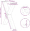 vidaXL - Eettafelpoten - 3 - st - X-vormig - 80x(72-73) - cm - staal - antraciet