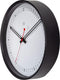nXt - Stille Wandklok - 30 cm - Plastic - Wit - 'Sweden'