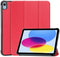 Just in Case 4827411 - Draaibare Tablethoes - 360 graden bescherming - Rood voor Apple iPad 10.9 (2022/2024)